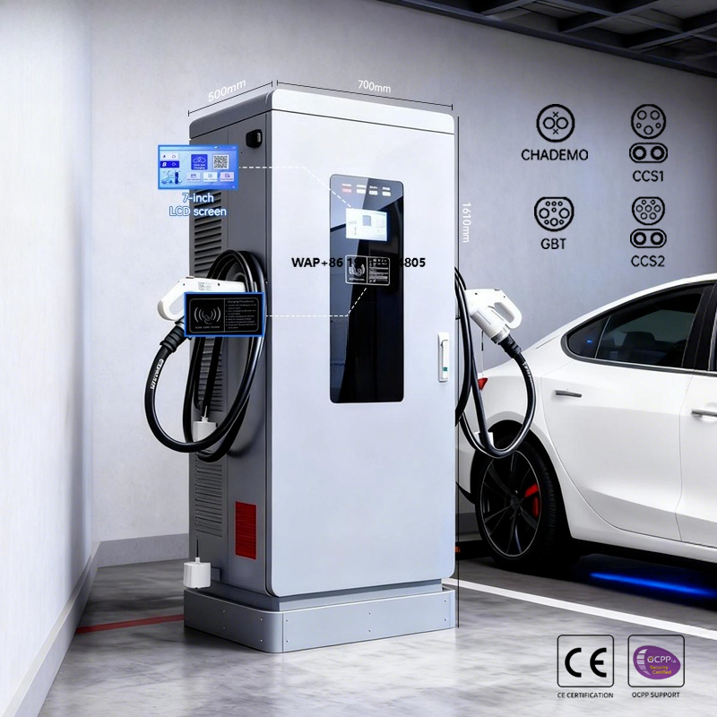 Car Charger - สถานีชาร์จรถยนต์ไฟฟ้า 180 กิโลวัตต์ พร้อมหัวชาร์จแบบเร็ว DC และปืนชาร์จคู่