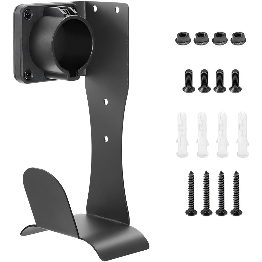Car Cable Organizer - ที่ชาร์จรถยนต์ไฟฟ้า – ที่ยึดสายเคเบิลสำหรับ J1772 | สแตนเลสสตีลพร้อมที่แขวนติดผนัง,