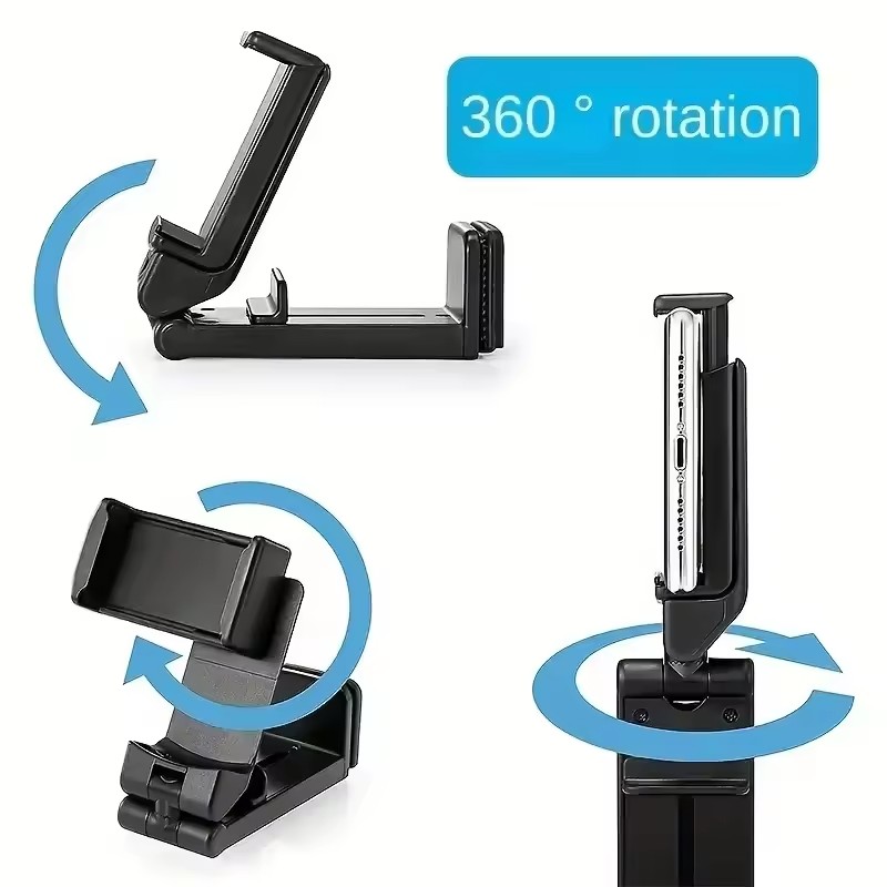 Car Phone Holder - ขาตั้งสมาร์ทโฟนอเนกประสงค์สำหรับที่นั่งรถไฟ ปรับระดับได้ ใช้ถ่ายเซลฟี่ ที่วางโทรศัพท์สำหรับเครื่องบิน พกพาสะดวก ใช้ได้บนโต๊ะเดินทางและในเที่ยวบิน