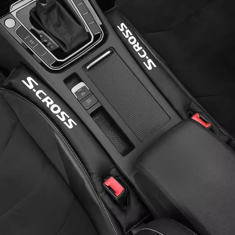 Car Seat Cover - แถบปิดช่องว่างเบาะรถยนต์แบบยืดหยุ่นหุ้มด้วยหนัง PU สำหรับรถยนต์ซูซูกิ เอส-ครอส อุปกรณ์ตกแต่งรถยนต์