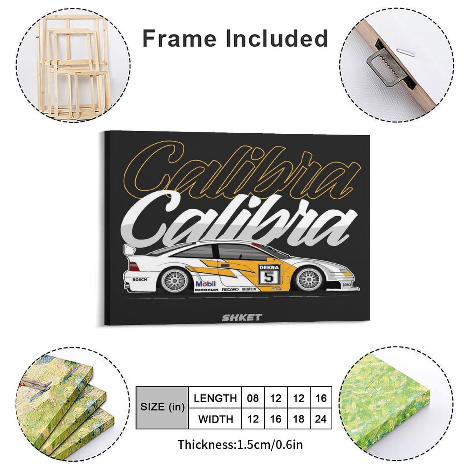 Opel Calibra Dtm รถแข่งผ้าใบภา - Car Mirror บทวิจารณ์และราคา