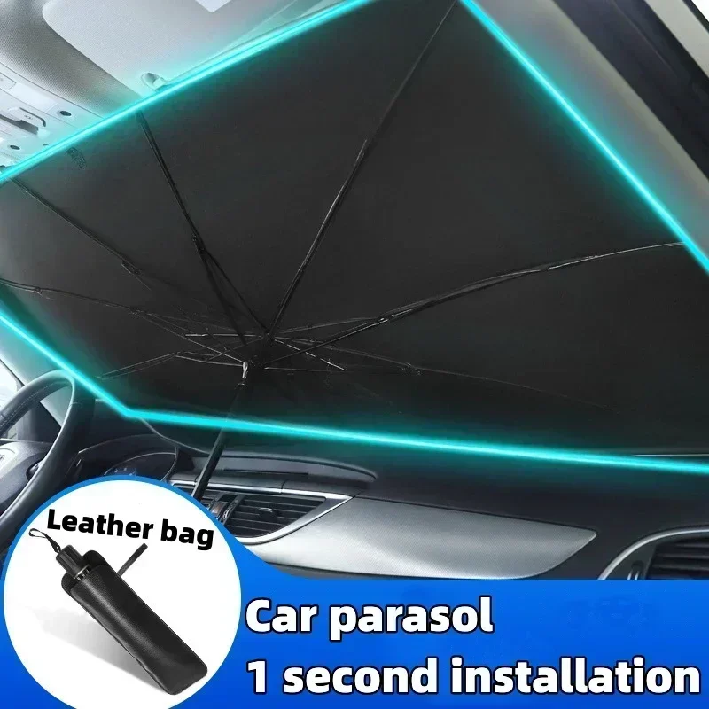 ร่มบังแดดรถยนต์ ผ้าคลุมกระจกหน - Windshield Sun Shade บทวิจารณ์และราคา