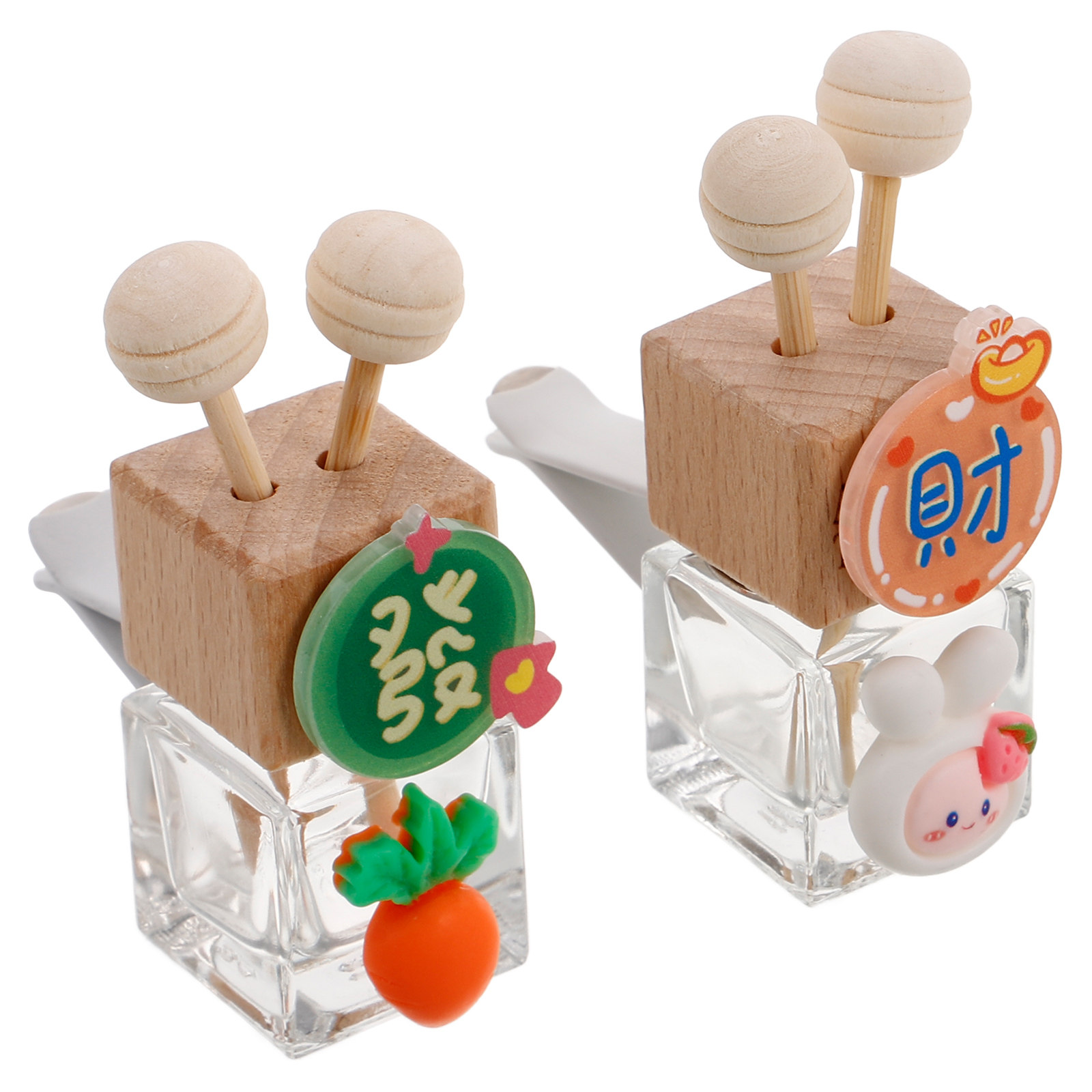 2 ชิ้น ขวดแก้วสำหรับใส่น้ำมันห - Car Air Freshener บทวิจารณ์และราคา