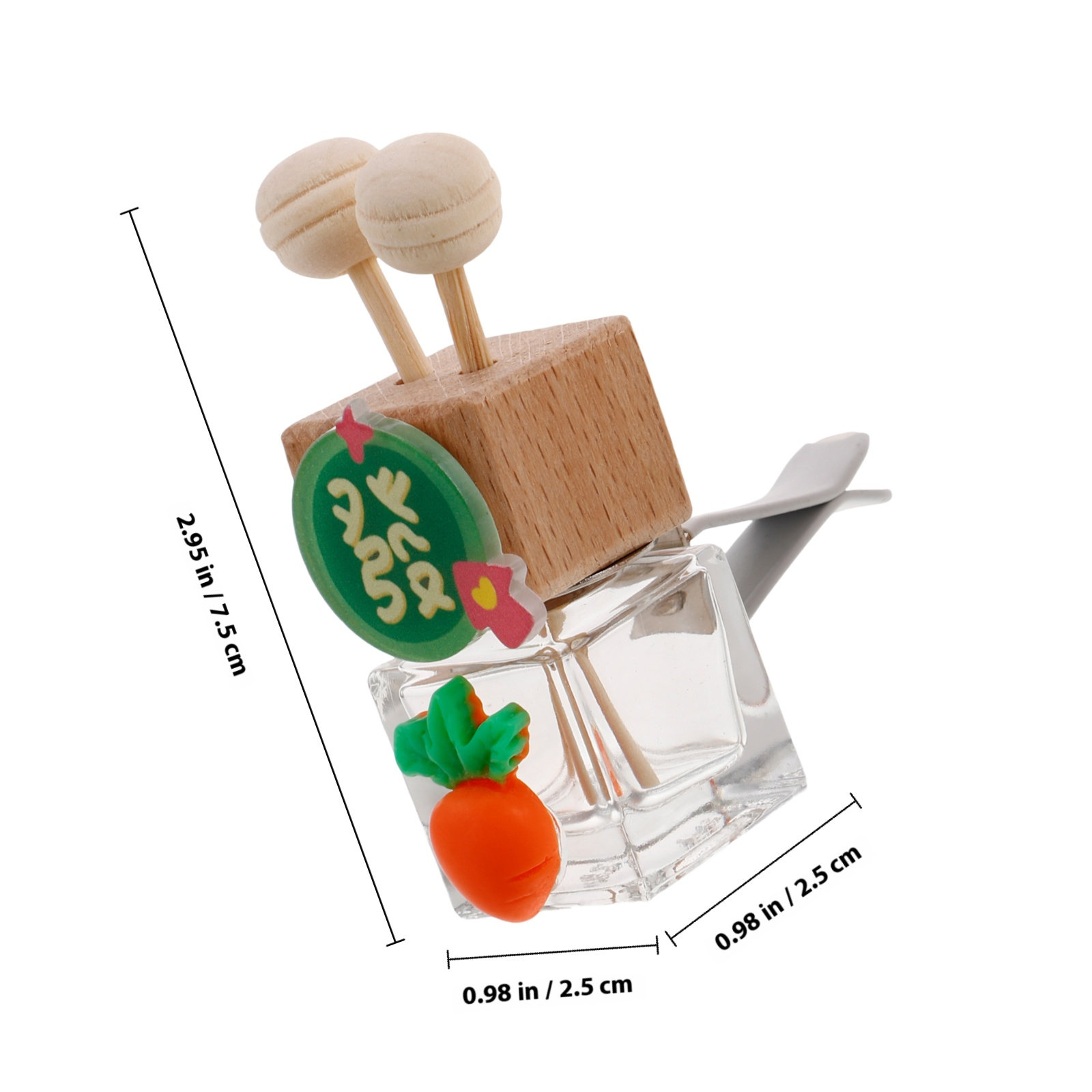 2 ชิ้น ขวดแก้วสำหรับใส่น้ำมันห - Car Air Freshener บทวิจารณ์และราคา