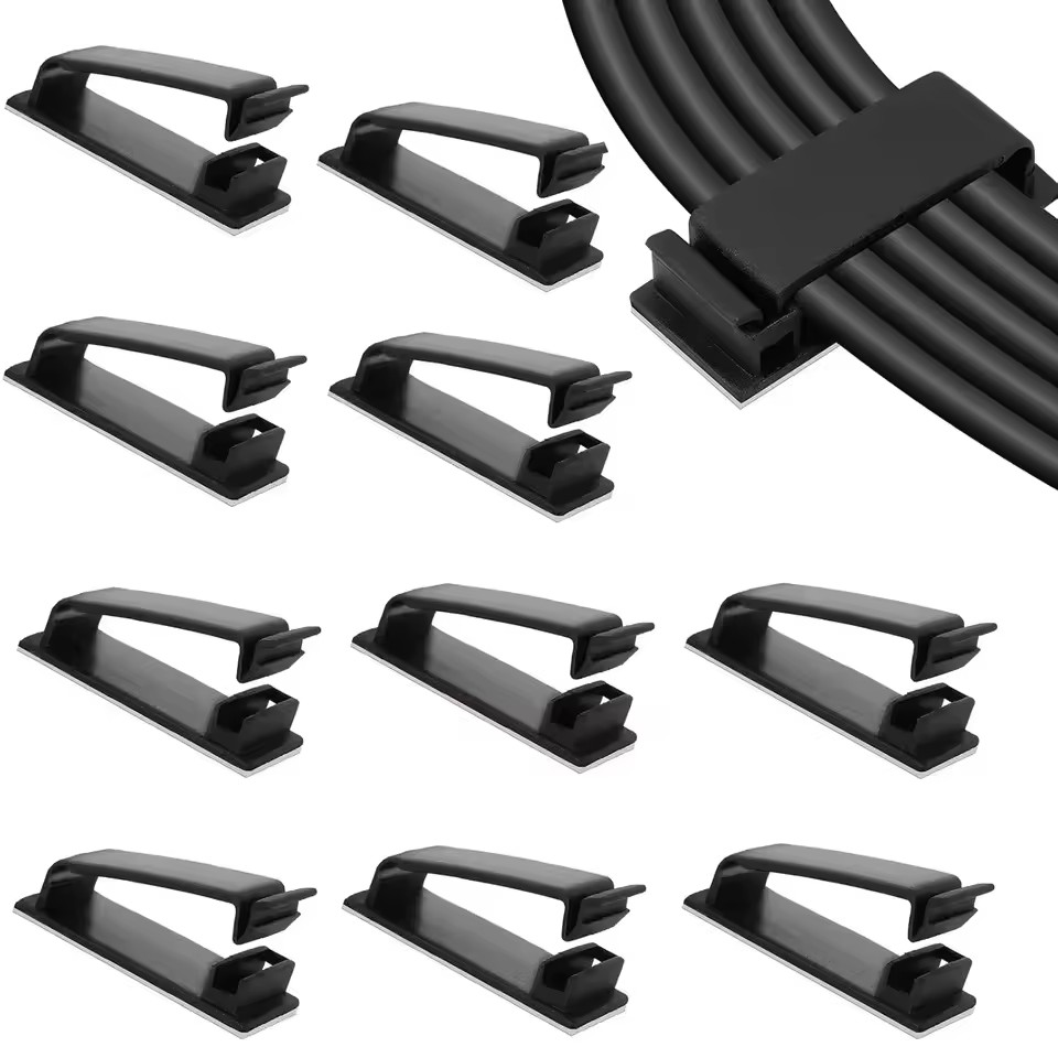 ที่จัดระเบียบสายเคเบิลแบบมีกาว - Car Cable Organizer บทวิจารณ์และราคา