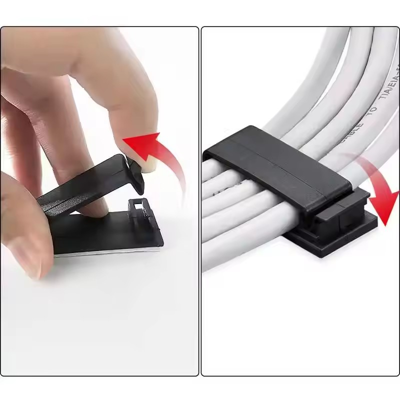 ที่จัดระเบียบสายเคเบิลแบบมีกาว - Car Cable Organizer บทวิจารณ์และราคา
