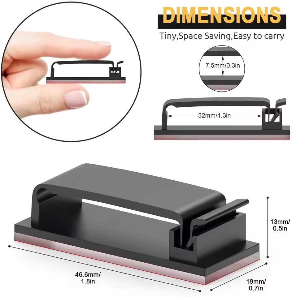 ที่จัดระเบียบสายเคเบิลแบบมีกาว - Car Cable Organizer บทวิจารณ์และราคา