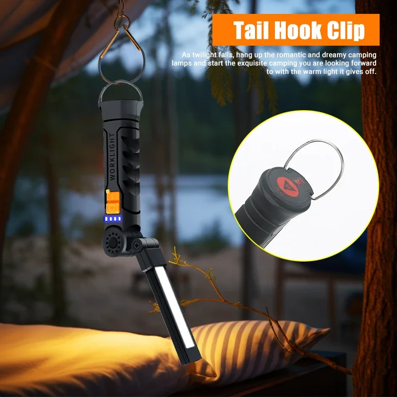 ไฟ LED แบบพกพา COB แบบชาร์จไฟไ - Car Led Light บทวิจารณ์และราคา