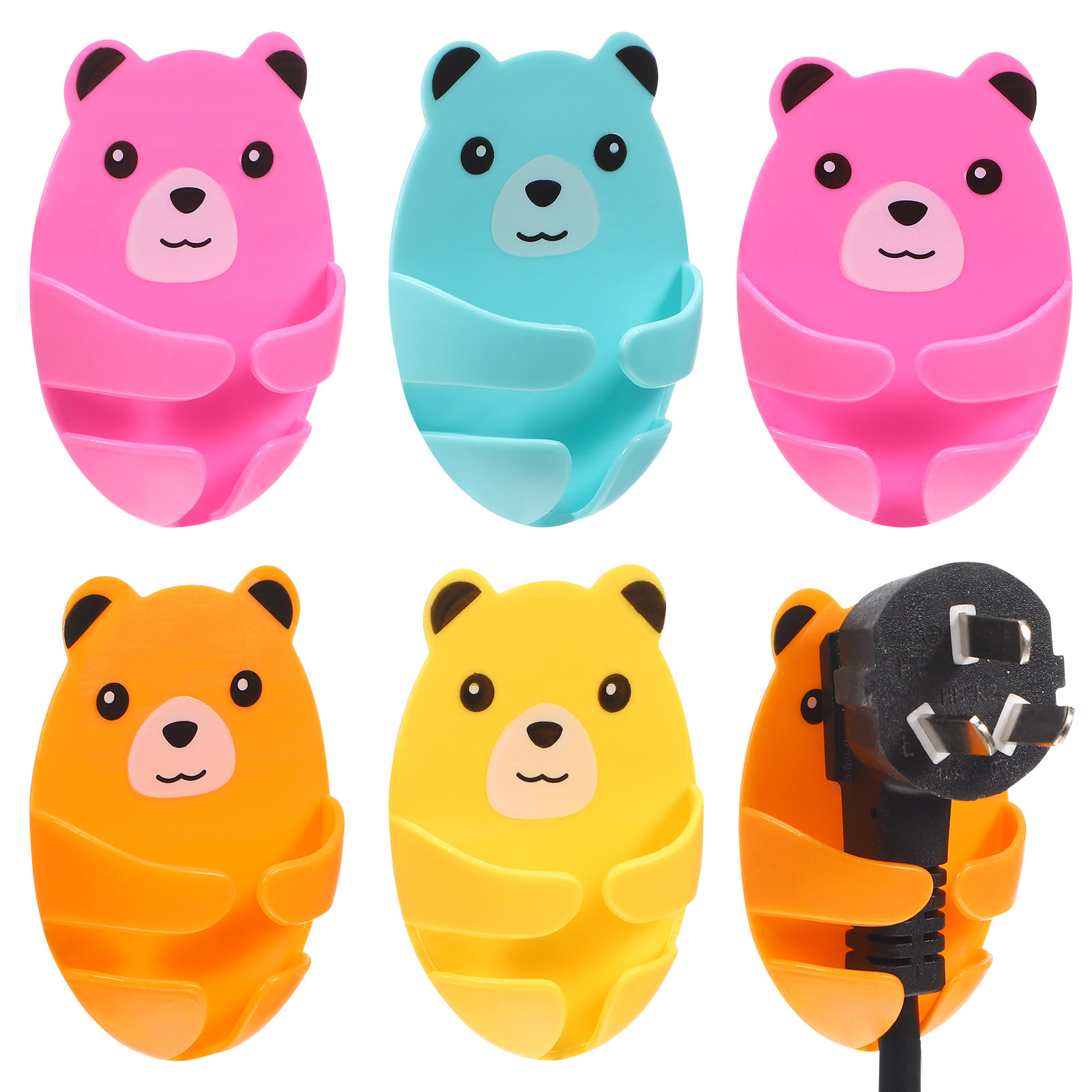 12 ชิ้น ตะขอเสียบปลั๊ก รูปหมีน - Car Cable Organizer บทวิจารณ์และราคา