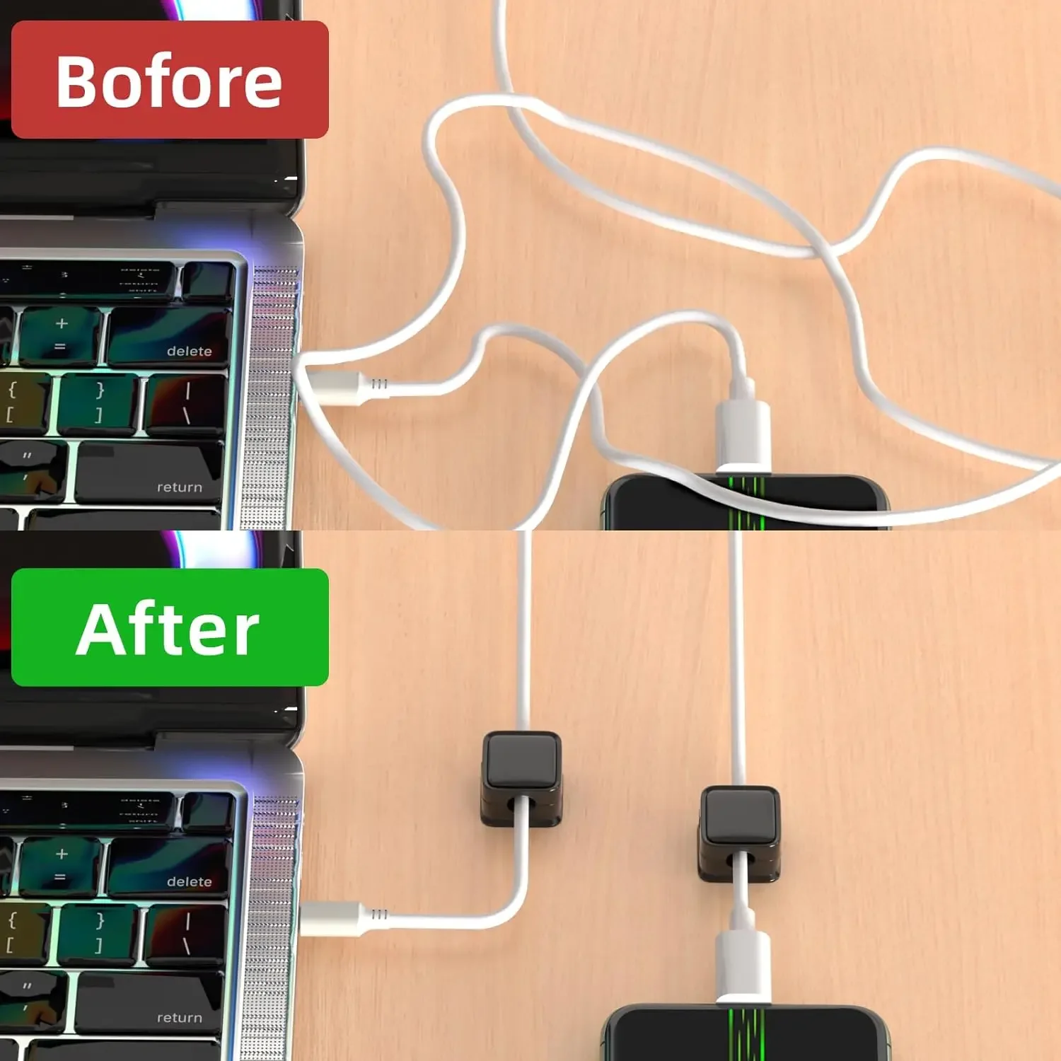 ที่จัดสายเคเบิลขนาดเล็ก ที่ยึด - Car Cable Organizer บทวิจารณ์และราคา