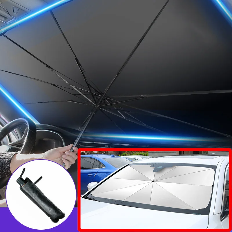 แผ่นบังแดดรถยนต์แบบพับได้ ป้อง - Windshield Sun Shade บทวิจารณ์และราคา