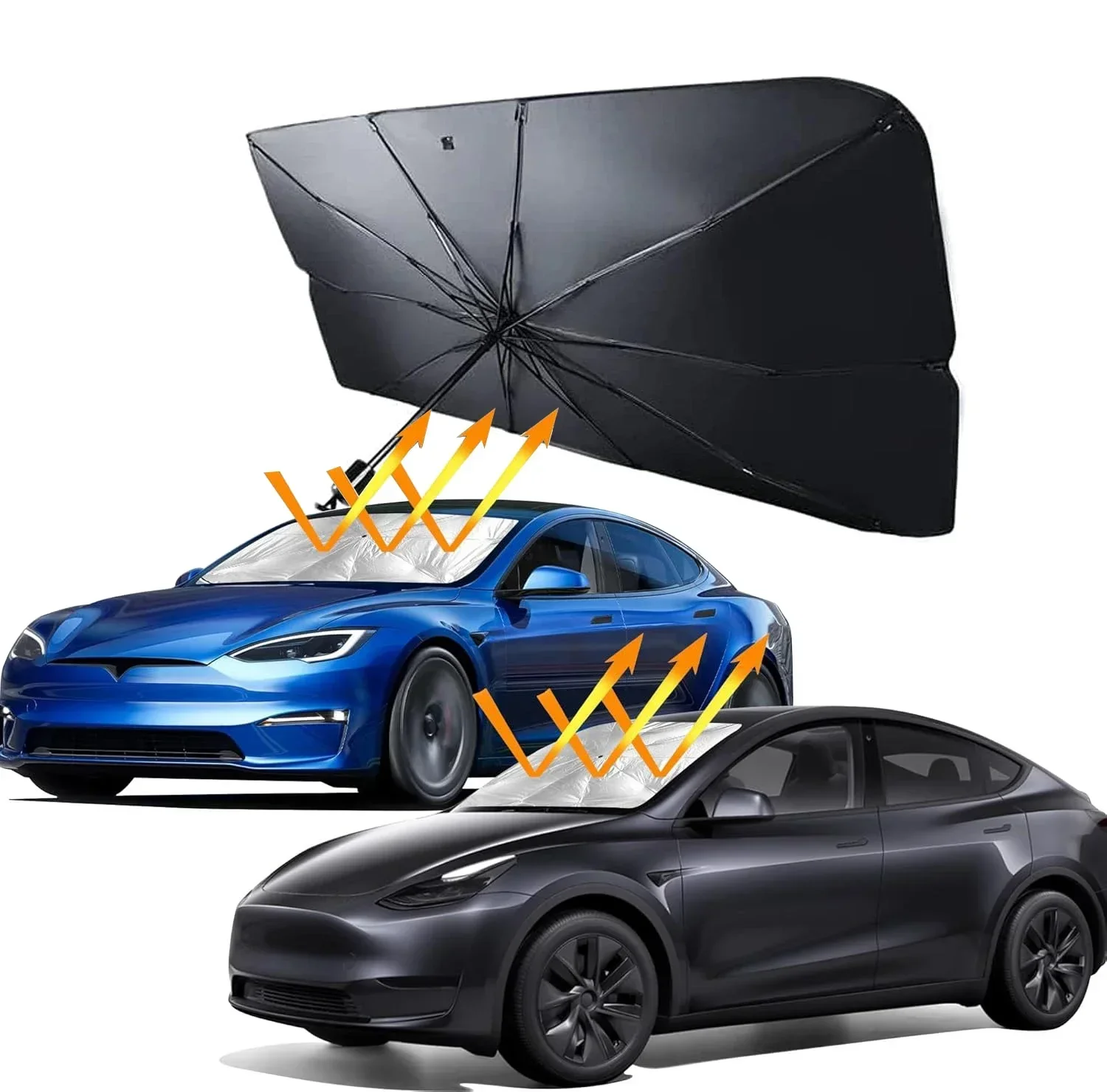 แผ่นบังแดดรถยนต์แบบพับได้ ป้อง - Windshield Sun Shade บทวิจารณ์และราคา