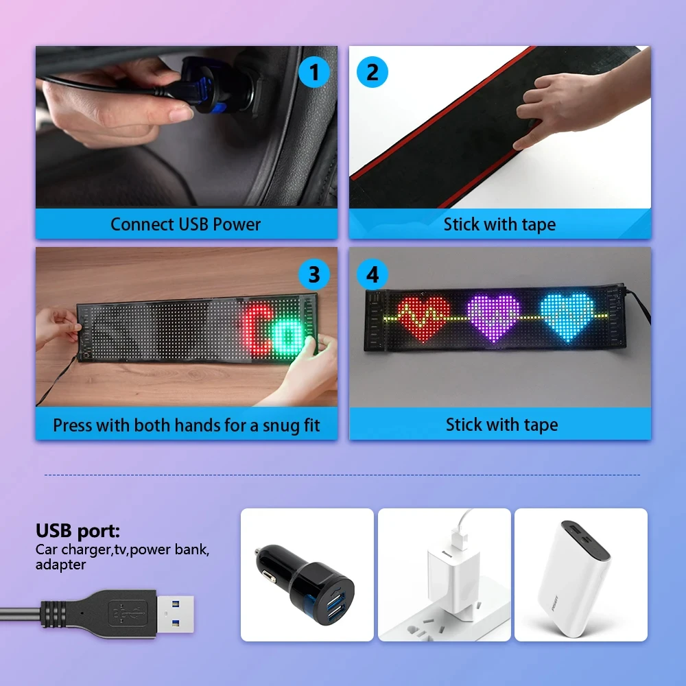 แผงไฟ LED DIY เมทริกซ์พิกเซล จ - Car Led Light บทวิจารณ์และราคา