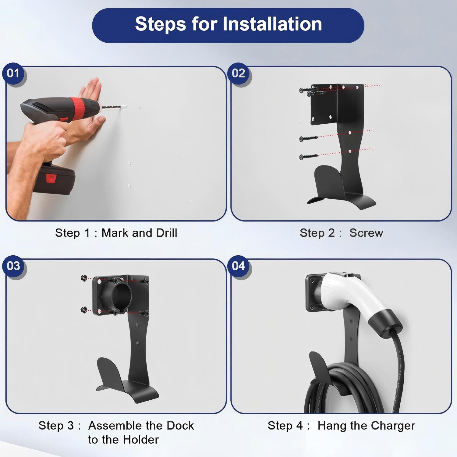 ที่ชาร์จรถยนต์ไฟฟ้า – ที่ยึดสา - Car Cable Organizer บทวิจารณ์และราคา