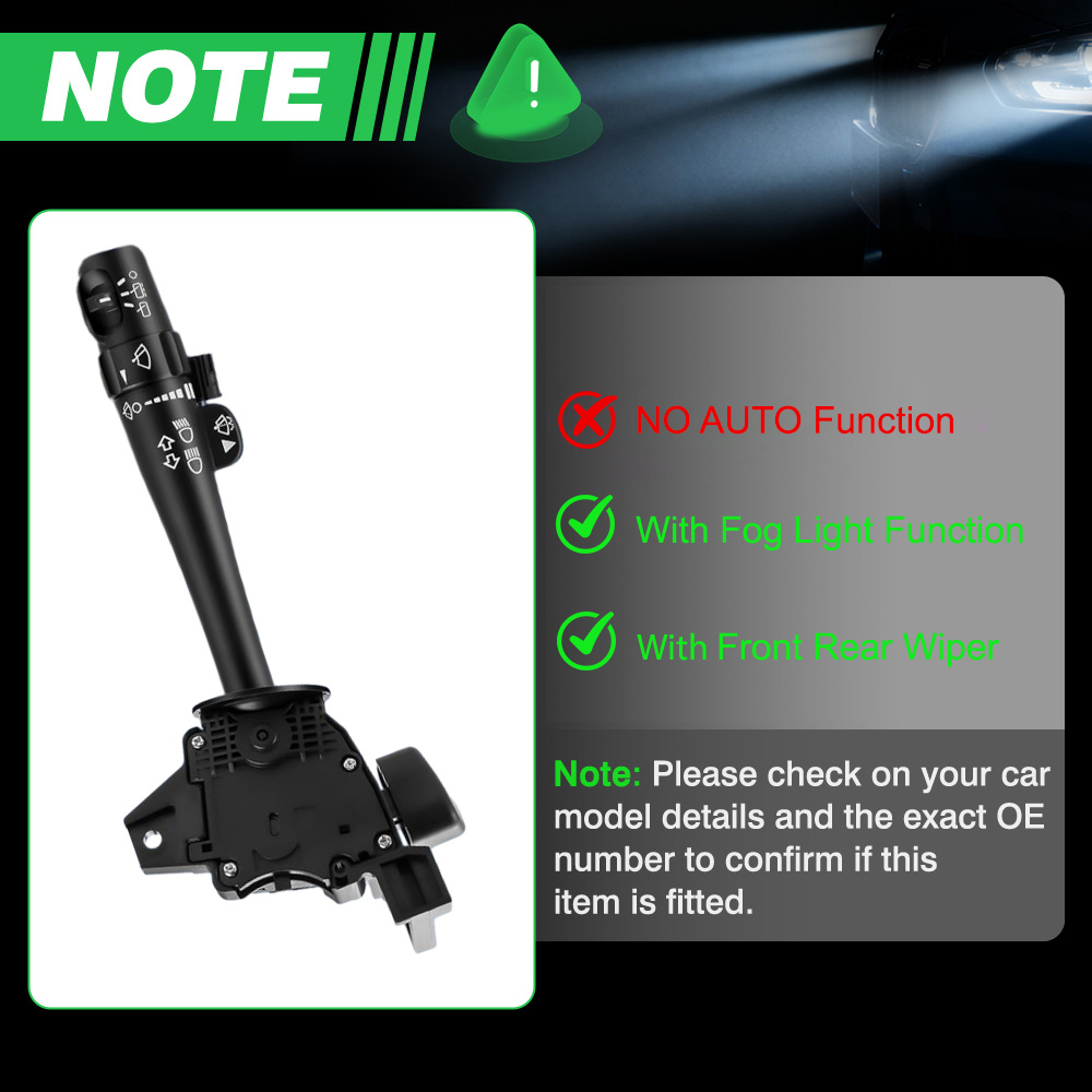 สวิตช์ก้านปัดน้ำฝน ไฟเลี้ยว ไฟ - Car Wiper บทวิจารณ์และราคา