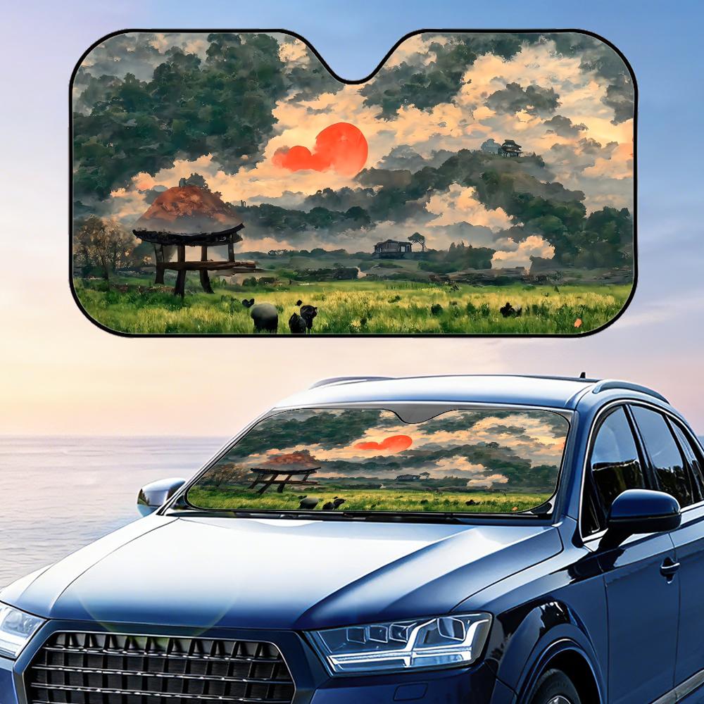 แผ่นบังแดดรถยนต์แบบลอยตัว ทำจา - Windshield Sun Shade บทวิจารณ์และราคา
