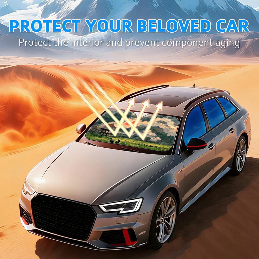 แผ่นบังแดดรถยนต์แบบลอยตัว ทำจา - Windshield Sun Shade บทวิจารณ์และราคา