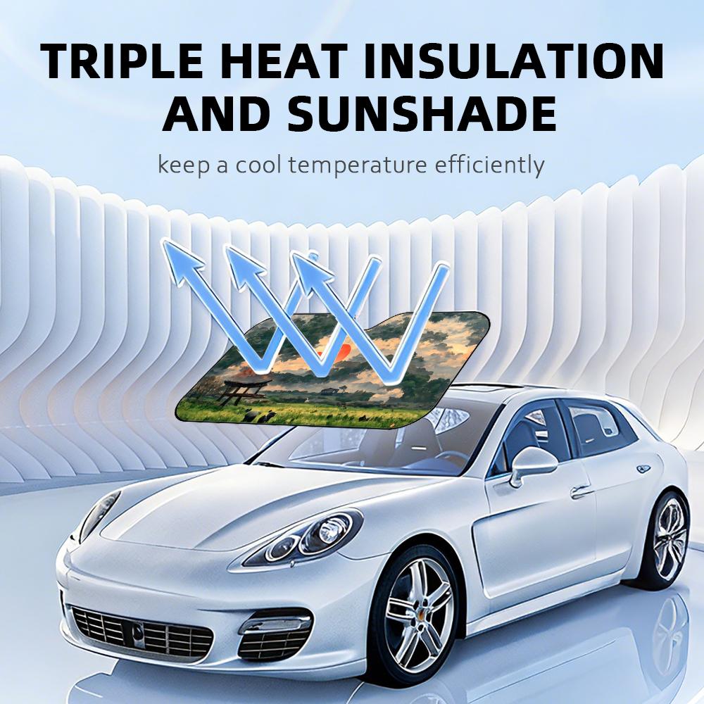 แผ่นบังแดดรถยนต์แบบลอยตัว ทำจา - Windshield Sun Shade บทวิจารณ์และราคา