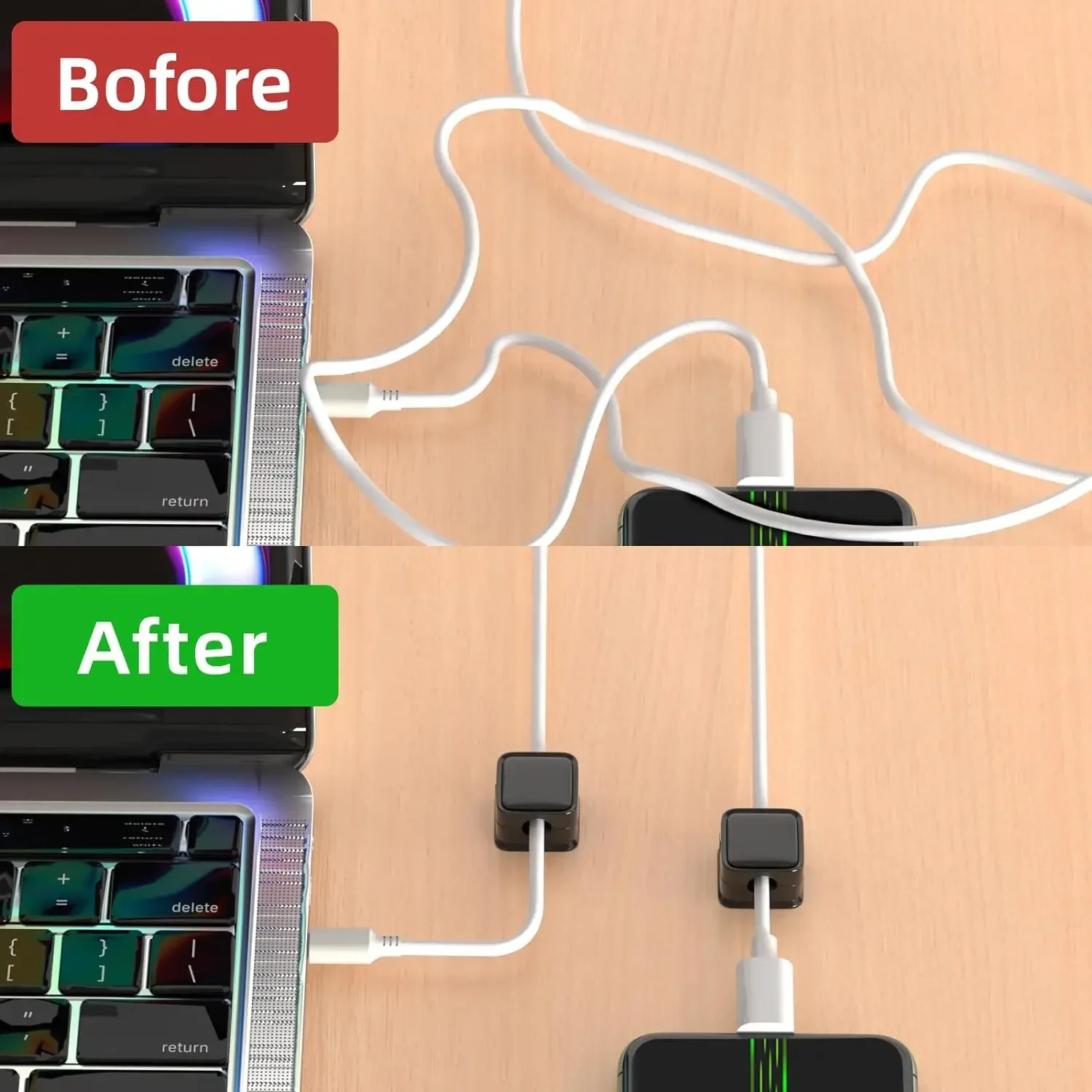 ที่จัดสายเคเบิลขนาดเล็ก ที่ยึด - Car Cable Organizer บทวิจารณ์และราคา