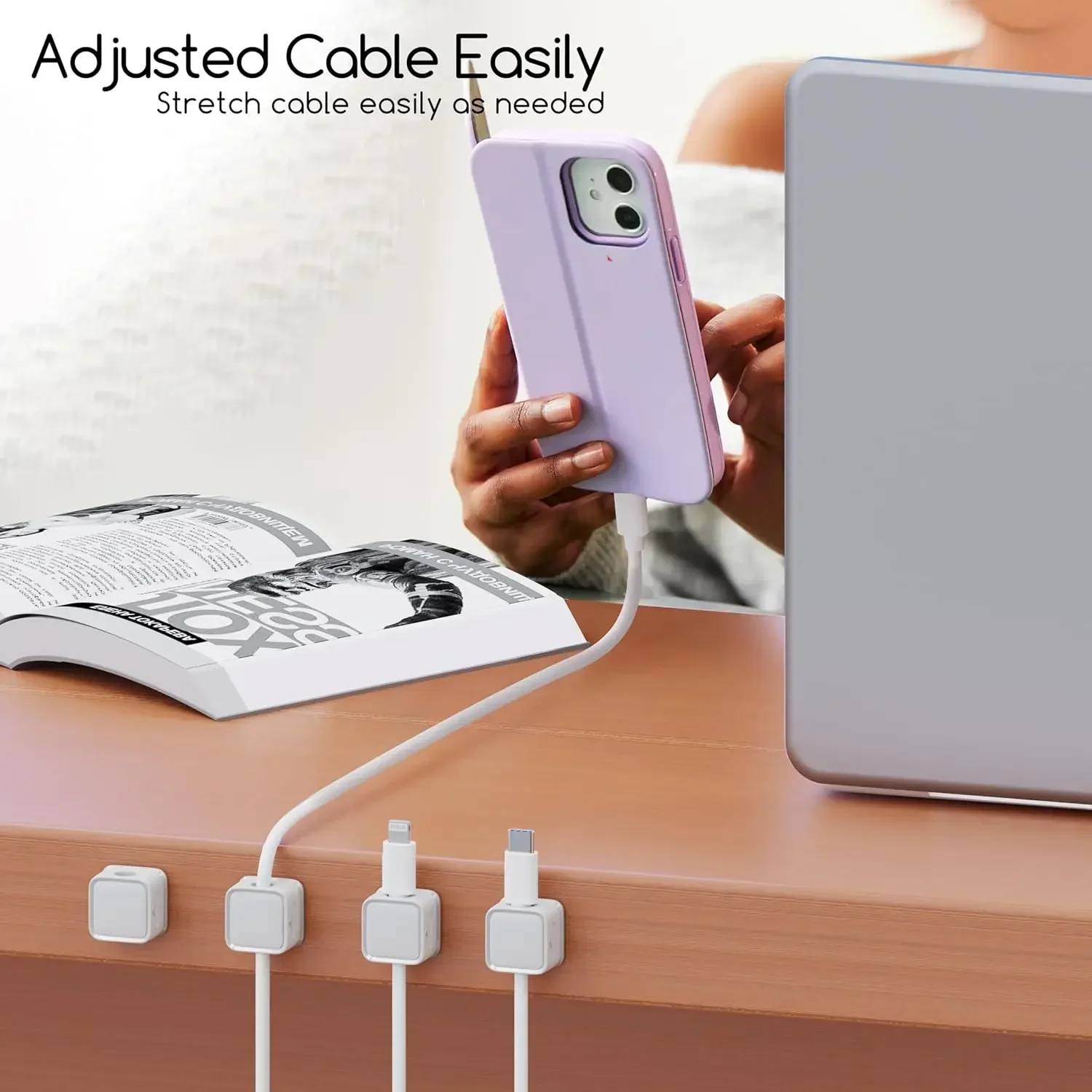 ที่จัดสายเคเบิลขนาดเล็ก ที่ยึด - Car Cable Organizer บทวิจารณ์และราคา