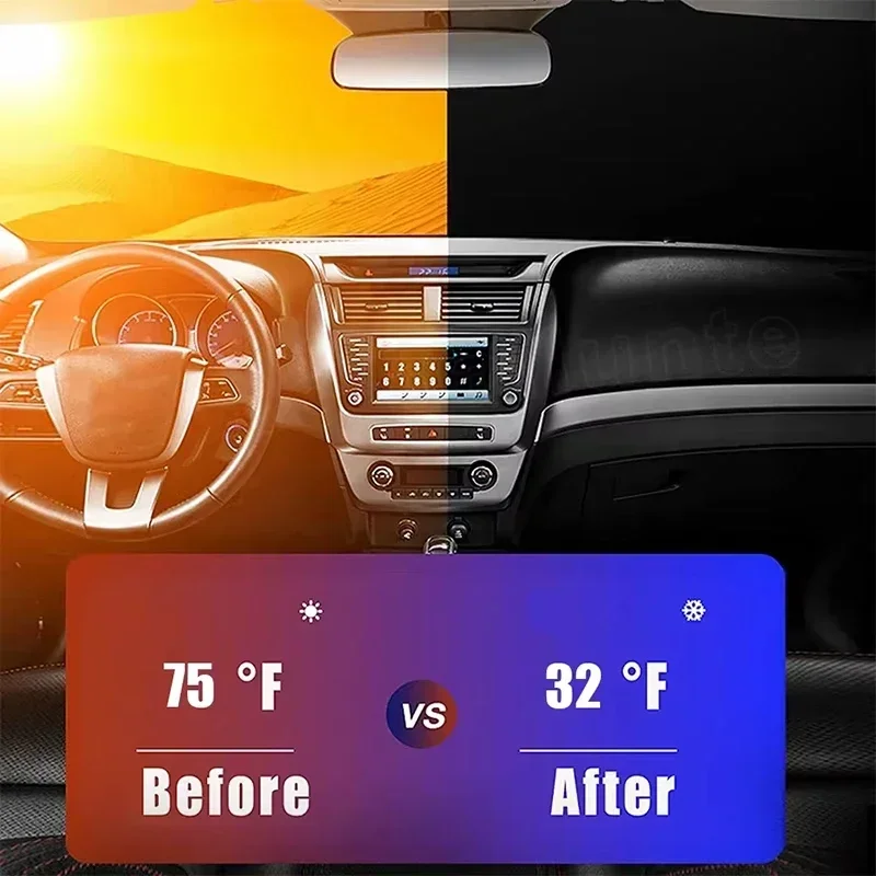 ม่านบังแดดกระจกหน้ารถยนต์ ป้อง - Windshield Sun Shade บทวิจารณ์และราคา